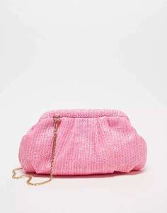 Текстурированная сумка Forever New ярко-розового цвета