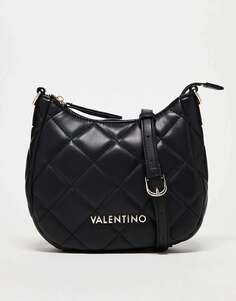 Valentino Bags Черная стеганая сумка на плечо Ocarina
