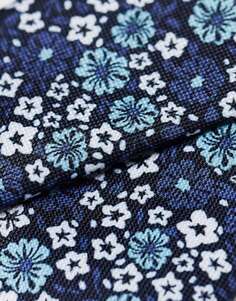 Темно-синий галстук Jack &amp; Jones с цветочным принтом