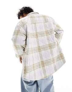 Утепленная верхняя рубашка в кремовую клетку Levi&apos;s Workwear Parkside Levis