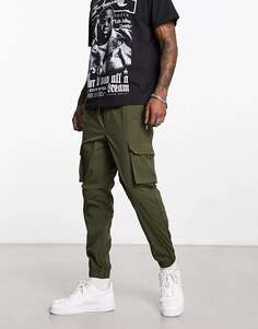 Текстурированные брюки карго Jack &amp; Jones цвета хаки