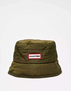 Шляпа-ведро с логотипом Hunter цвета хаки