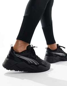 Черные кроссовки со светоотражающими элементами Puma RS-X Efekt
