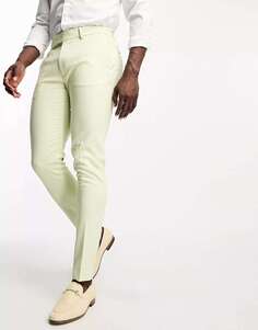 Мятно-зеленые элегантные брюки скинни ASOS