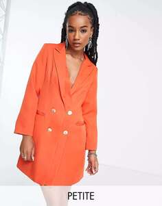 Оранжевое приталенное мини-платье-блейзер Extro &amp; Vert