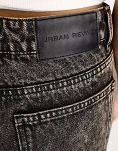 Коричнево-серые широкие джинсы Urban Revivo