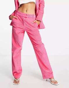 Розовые классические брюки прямого кроя Vero Moda