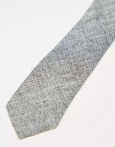 Текстурированный темно-серый галстук ASOS