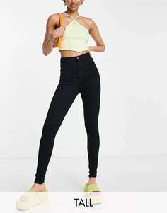 Черные эластичные джинсы скинни в стиле диско с завышенной талией DTT Tall Chloe Don&apos;t Think Twice