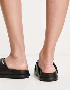 Черные сандалии-кроссоверы из искусственной кожи Levi&apos;s Lydia с логотипом Levis