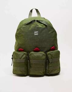 Рюкзак с тремя карманами ARTSAC цвета хаки