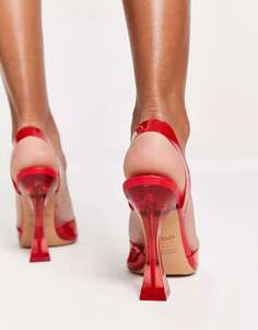 Красные туфли на каблуке с пяткой на пятке ALDO Solanti