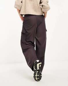 Серые широкие брюки с карманами Lola May