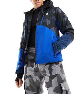 Dare2B Водонепроницаемая утепленная лыжная куртка с карманом для ски-пасса синего и черного цвета Dare 2b