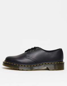 Черные туфли с 3 люверсами Dr Martens Vegan 1461 Felix Felix