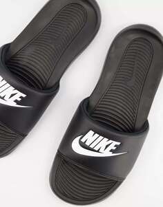 Черные шлепанцы Nike Victori One