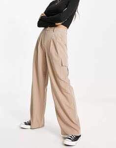 Сшитые на заказ брюки-карго светло-коричневого цвета Vero Moda