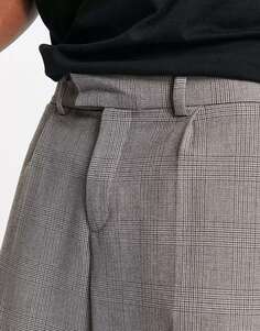 Широкие брюки New Look с коричневым узором