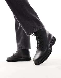 Черные кожаные ботинки на шнуровке Calvin Klein Jeans