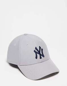 Серая фактурная кепка унисекс New Era New York Yankees 9forty