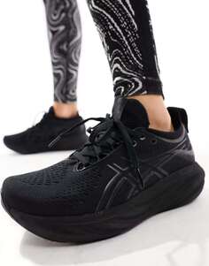Кроссовки для бега нейтрального цвета Asics Gel-Nimbus 25 черного цвета