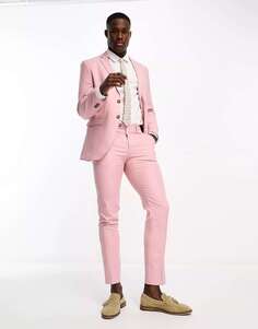 Узкие костюмные брюки темно-розового цвета Jack &amp; Jones Premium