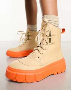 Ботинки на шнуровке Sorel Caribou светло-коричневого цвета
