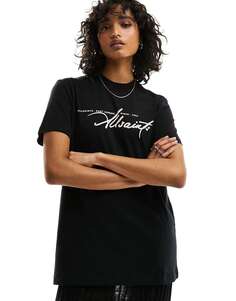 Черная футболка-бойфренд AllSaints Callie