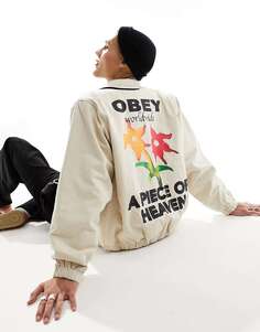 Бежевая куртка Obey leimert