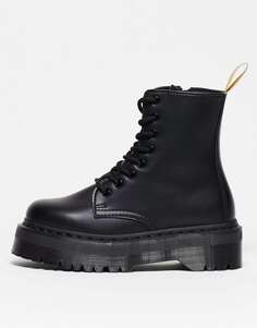 Черные моноботинки Dr Martens Vegan Jadon II