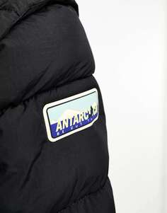 Черная водоотталкивающая куртка-пуховик с логотипами Napapijri Rick
