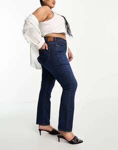 Узкие джинсы с завышенной талией Wrangler цвета индиго