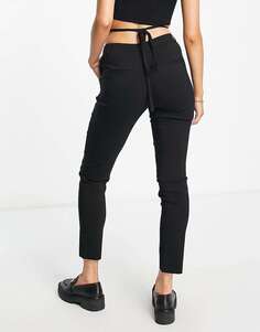 Черные узкие эластичные брюки Y.A.S