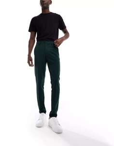 Элегантные узкие брюки темно-зеленого цвета ASOS