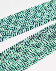 COLLUSION Узкий шарф унисекс зеленого цвета