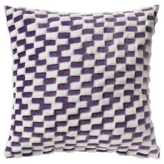 Чехол для подушки Ikea Blaskata, 50*50 см, фиолетовый/белый