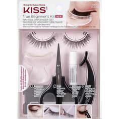 Набор косметики True Beginner&apos;s Kit para Pestañas Kiss, Multicolor