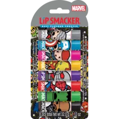 Бальзам для губ Party Pack Marvel Bálsamos Labiales Lip Smacker, Set 7 productos