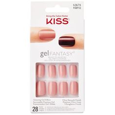 Накладные ногти Gel Fantasy Uñas Postizas Kiss, Whatever - Bright Red