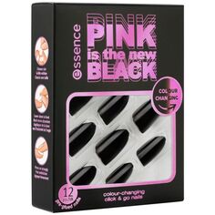 Накладные ногти Pink Is The New Black Uñas Postizas Click &amp; Go Essence, 12 unidades