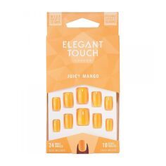 Накладные ногти Uñas Postizas Juicy Mango Elegant Touch, 24 unidades