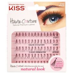 Накладные ресницы Haute Couture Natural Look Pestañas Postizas Kiss, Negro