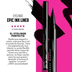 Подводка для глаз Eyeliner Waterproof Epic Ink Liner Nyx Professional Make Up, Marrón