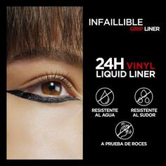 Подводка для глаз Infalible Grip 24H Vinyl Delineador Líquido L&apos;Oréal París, Negro L'Oreal