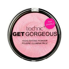 Пудра для лица Get Gorgeous Iluminador en Polvo Technic, Pink Sparkle