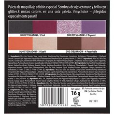 Тени для век Anabel MUA Paleta de Sombras Wibo, Multicolor