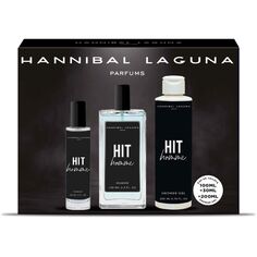 Женская туалетная вода Estuche Hit &amp; Homme Hannibal Laguna, EDT 100 ML + EDT 30 ML + SG 200 ML