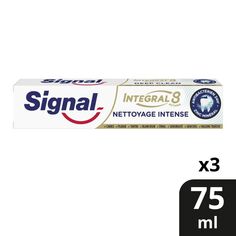Зубная паста Integral 8 Pack Pasta Dentrífica Limpieza Integral Signal, 3 x 75 ml Сигнал