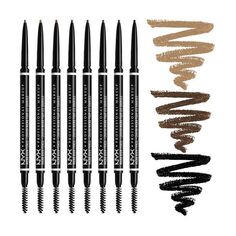 Карандаш для бровей Lápiz para Cejas Micro Brow Pencil Nyx Professional Make Up, Black