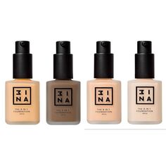 Тональная основа The 3 in 1 Foundation Base de Maquillaje 3Ina, 608 Light Nude